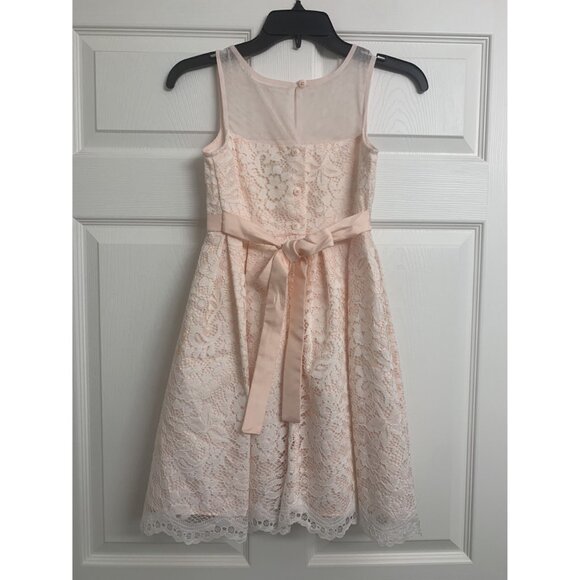 Jona Michelle Girls Lace Sleeveless Dress Size 7 - Picture 4 of 11